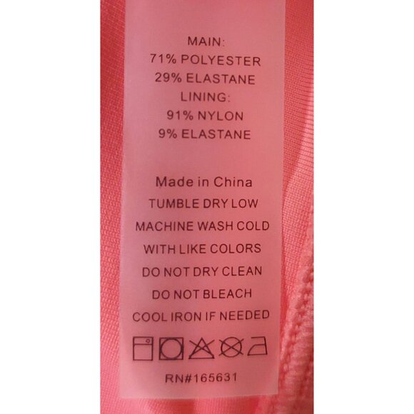 Calme By Johnny Was Women's Endurance Racerback Sports Bra Coral Pink Size S - Picture 6 of 9